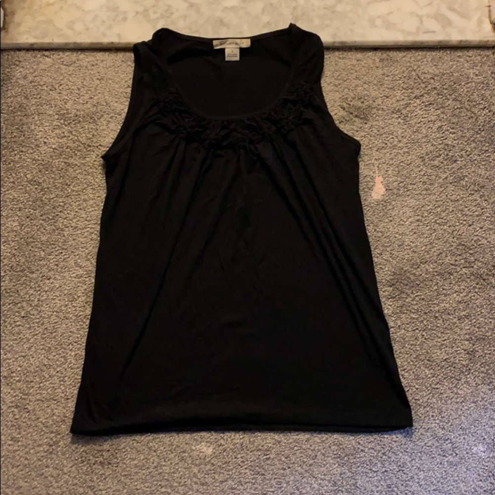 Black maternity tank top